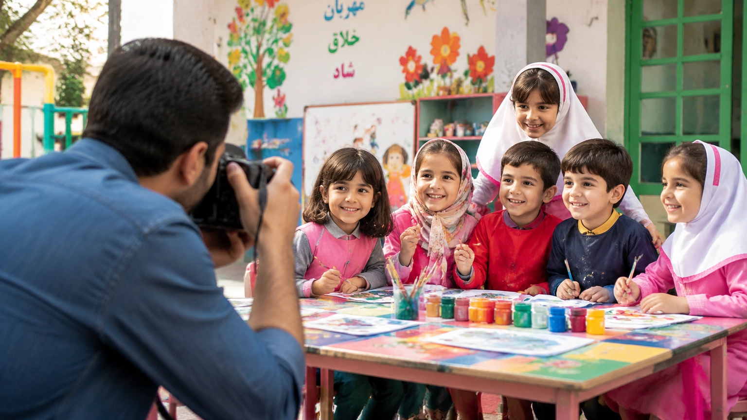 گزارش یک روز عکاسی در مدرسه